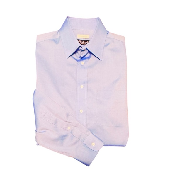Jos. A. Bank Traditional Fit Light Blue 100% Cotton Dress Shirt Size 15.5-33 - Picture 1 of 9